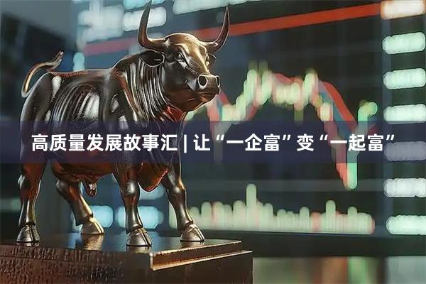 高质量发展故事汇 | 让“一企富”变“一起富”